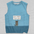 Unisex Tiny Raccoon Let That Shit Go Printed Tank Top