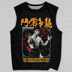 Unisex Bruce Lee Be Water Printed Tank Top