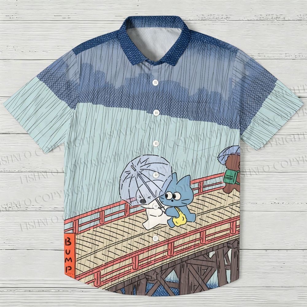 Cute Animals Printed Hawaiian Shirt