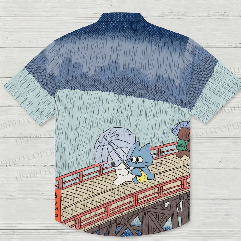 Cute Animals Printed Hawaiian Shirt