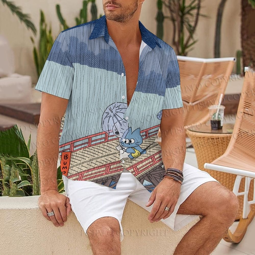 Cute Animals Printed Hawaiian Shirt