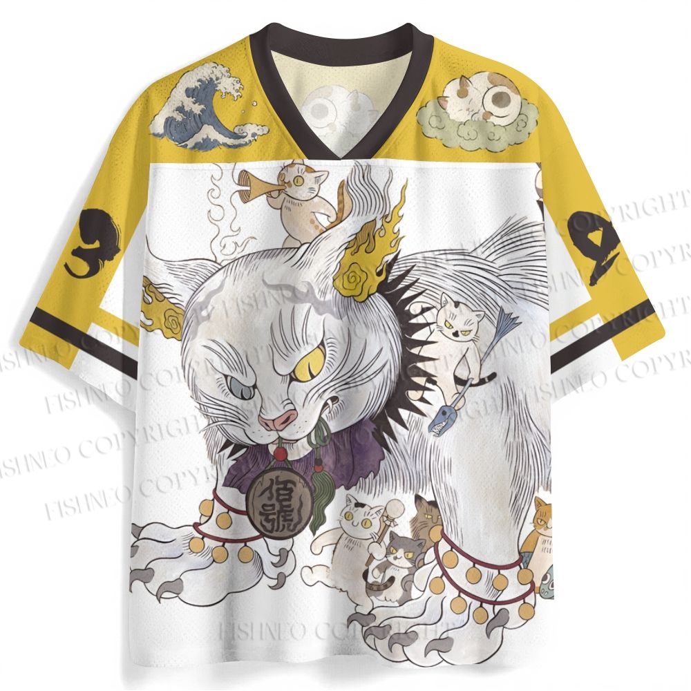 Ayako Ishiguro Japanese Cat Art Jersey Shirts