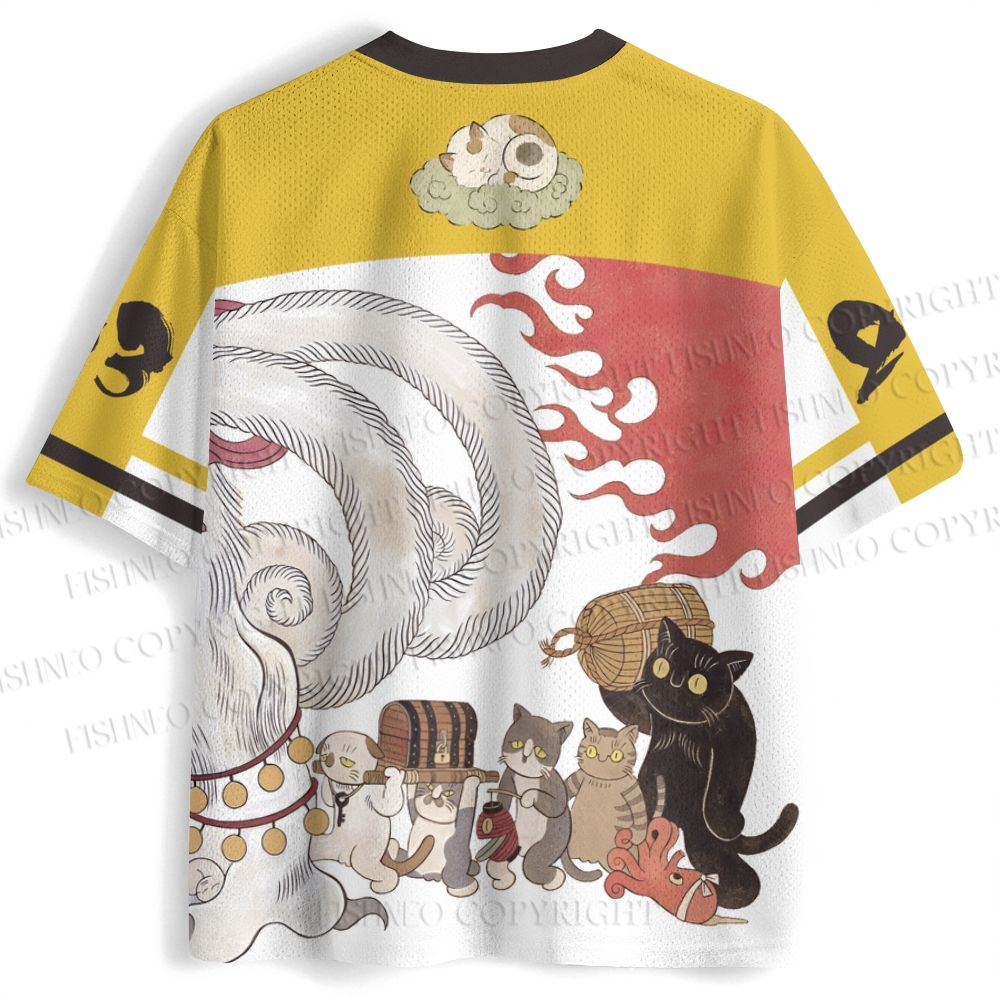 Ayako Ishiguro Japanese Cat Art Jersey Shirts