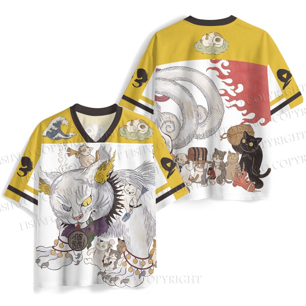 Ayako Ishiguro Japanese Cat Art Jersey Shirts