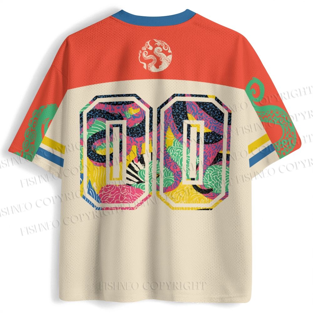 Japanese Ukiyo-e Octopus Jersey Shirts