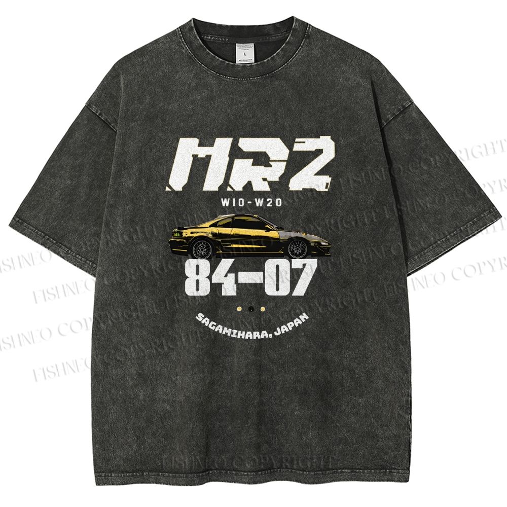 Unisex Toyota MR2 Printed Washed Tee
