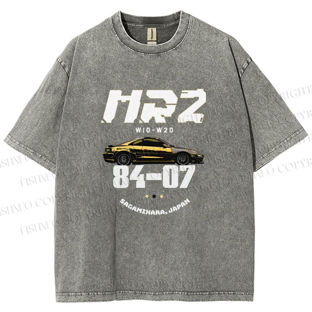 Unisex Toyota MR2 Printed Washed Tee