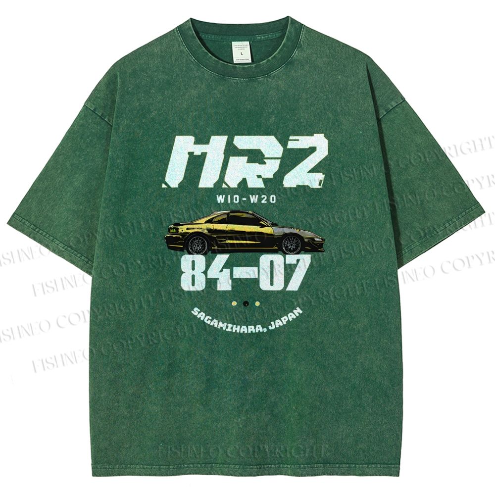 Unisex Toyota MR2 Printed Washed Tee