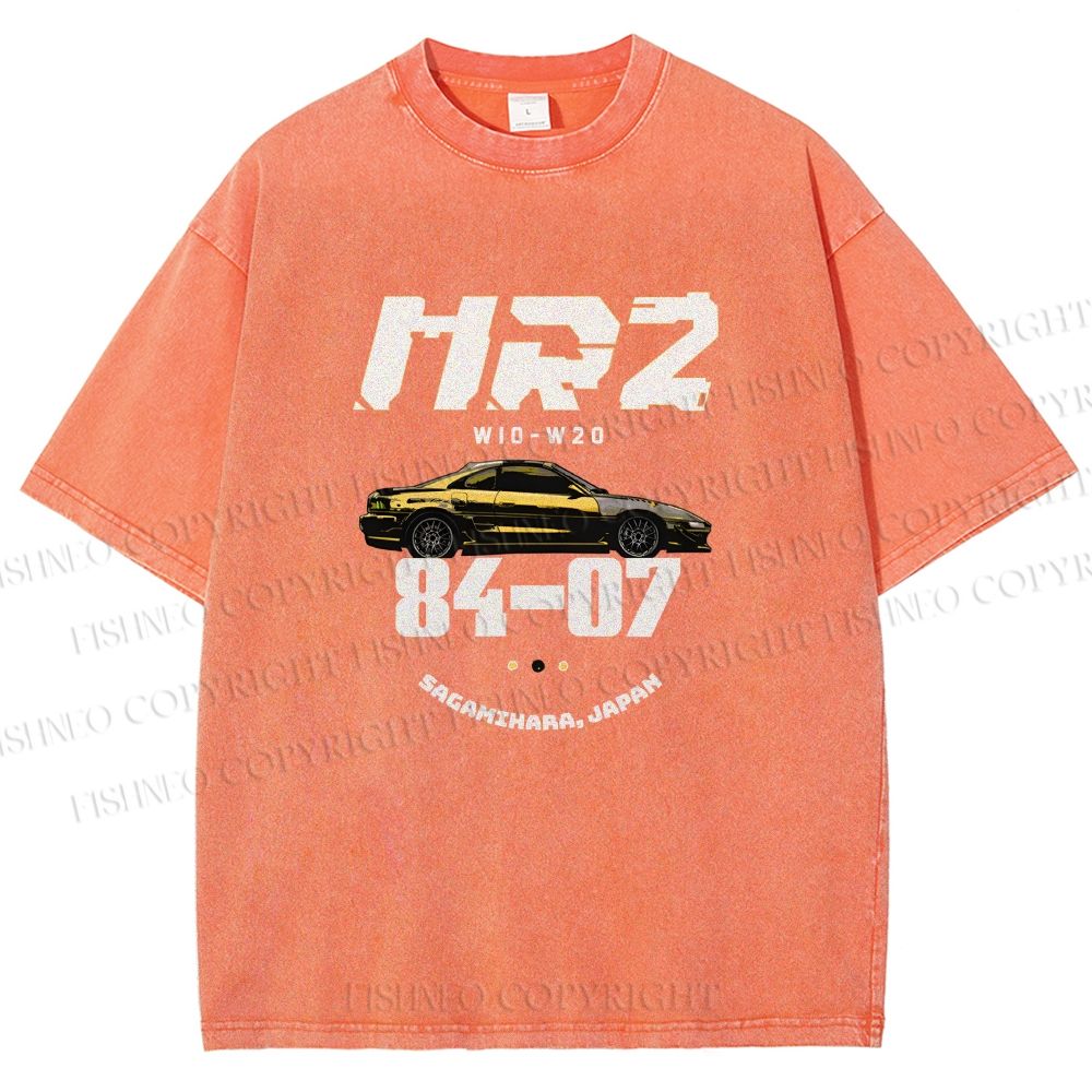 Unisex Toyota MR2 Printed Washed Tee