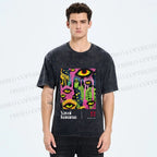 Unisex Yayoi Kusama Eyes Printed Washed Tee