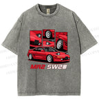 Unisex Toyota MR2 SW20 Printed Washed Tee