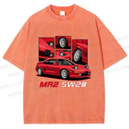 Unisex Toyota MR2 SW20 Printed Washed Tee