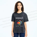 Unisex Birdhaus Printed Washed Tee