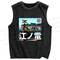 Unisex Enoden Printed Washed Tank Top