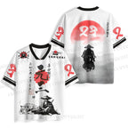 Japan Samurai Printed Jersey Shirts