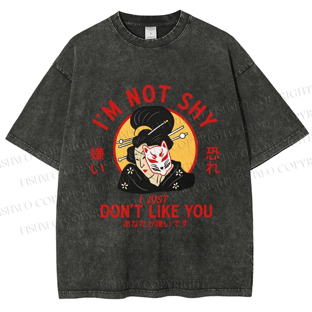Unisex Don't Like You Printed Washed Tee