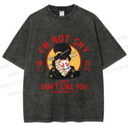 Unisex Don't Like You Printed Washed Tee