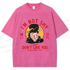 Unisex Don't Like You Printed Washed Tee