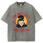 Unisex Don't Like You Printed Washed Tee