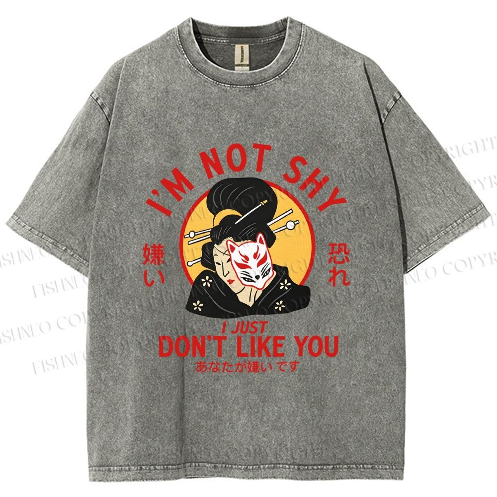 Unisex Don't Like You Printed Washed Tee