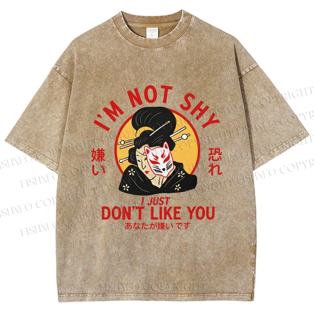 Unisex Don't Like You Printed Washed Tee