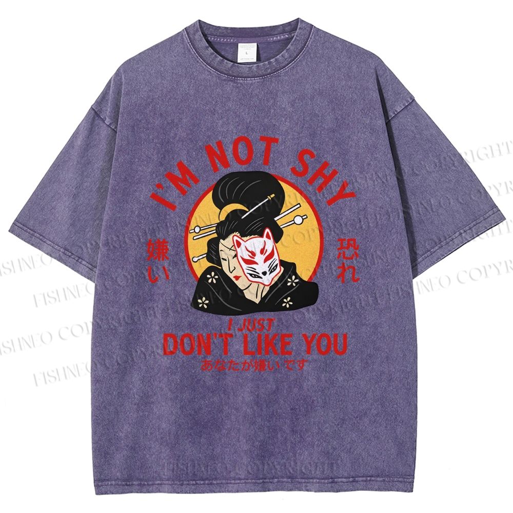 Unisex Don't Like You Printed Washed Tee