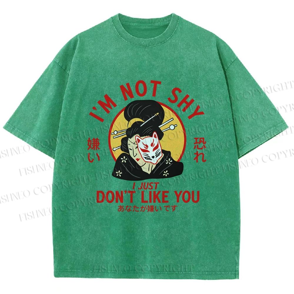 Unisex Don't Like You Printed Washed Tee