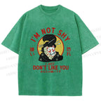 Unisex Don't Like You Printed Washed Tee