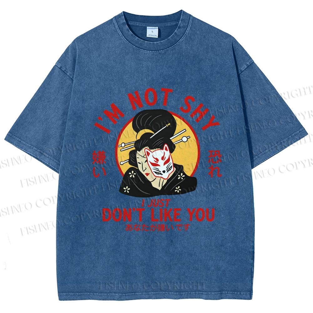 Unisex Don't Like You Printed Washed Tee