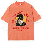 Unisex Don't Like You Printed Washed Tee