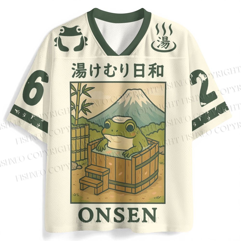 Frog Taking A Bath Jersey Shirts