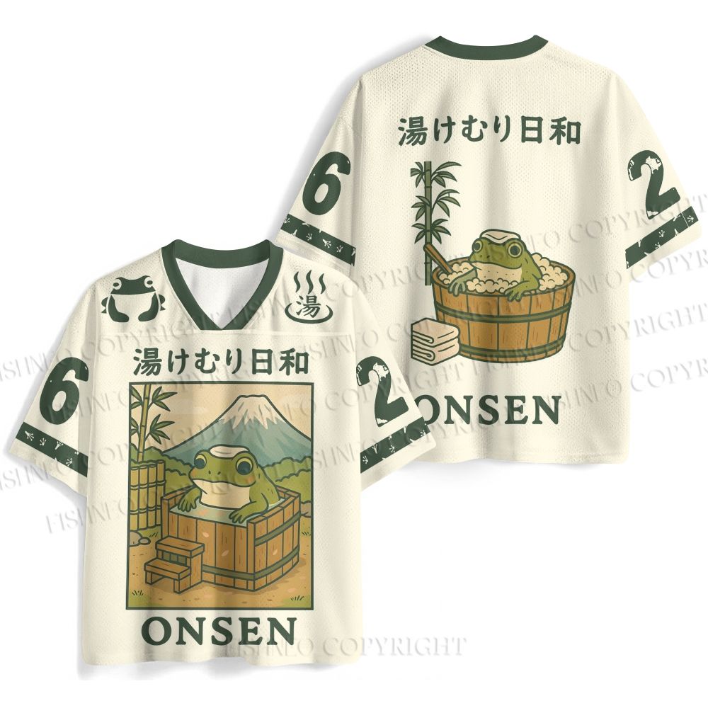 Frog Taking A Bath Jersey Shirts