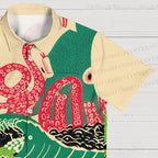 Vintage Japanese Ukiyo-e Octopus Hawaiian Shirt