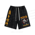 Unisex Bruce Lee Be Water Washed Shorts