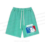Unisex Death Club Washed Shorts