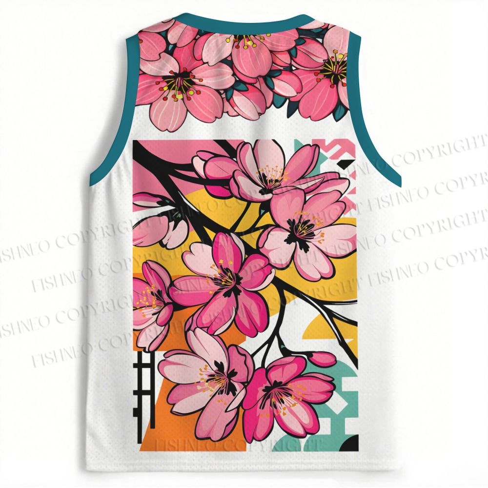 Japanese Wave Sakura Jersey Tank