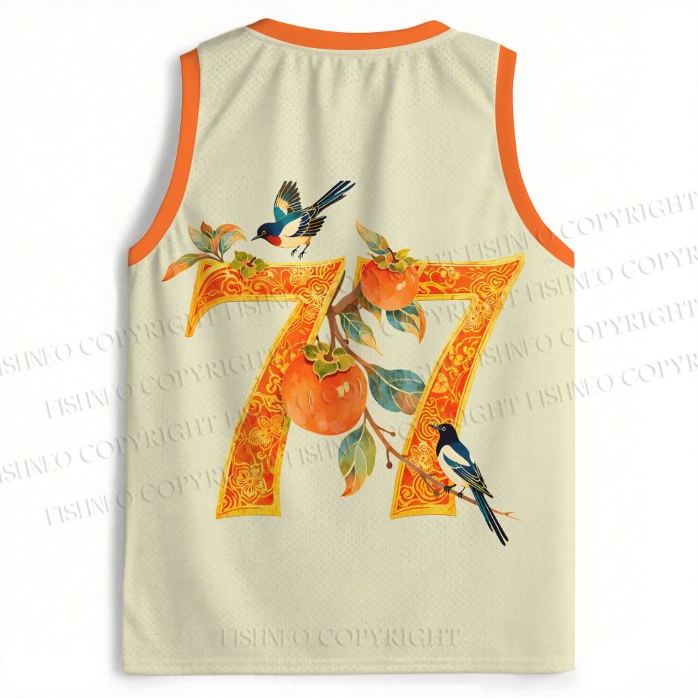 Vintage Bird With Persimmon Jersey Tank