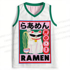 Japanese Fortune Ramen Cat Jersey Tank