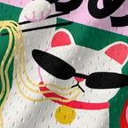 Japanese Fortune Ramen Cat Jersey Tank