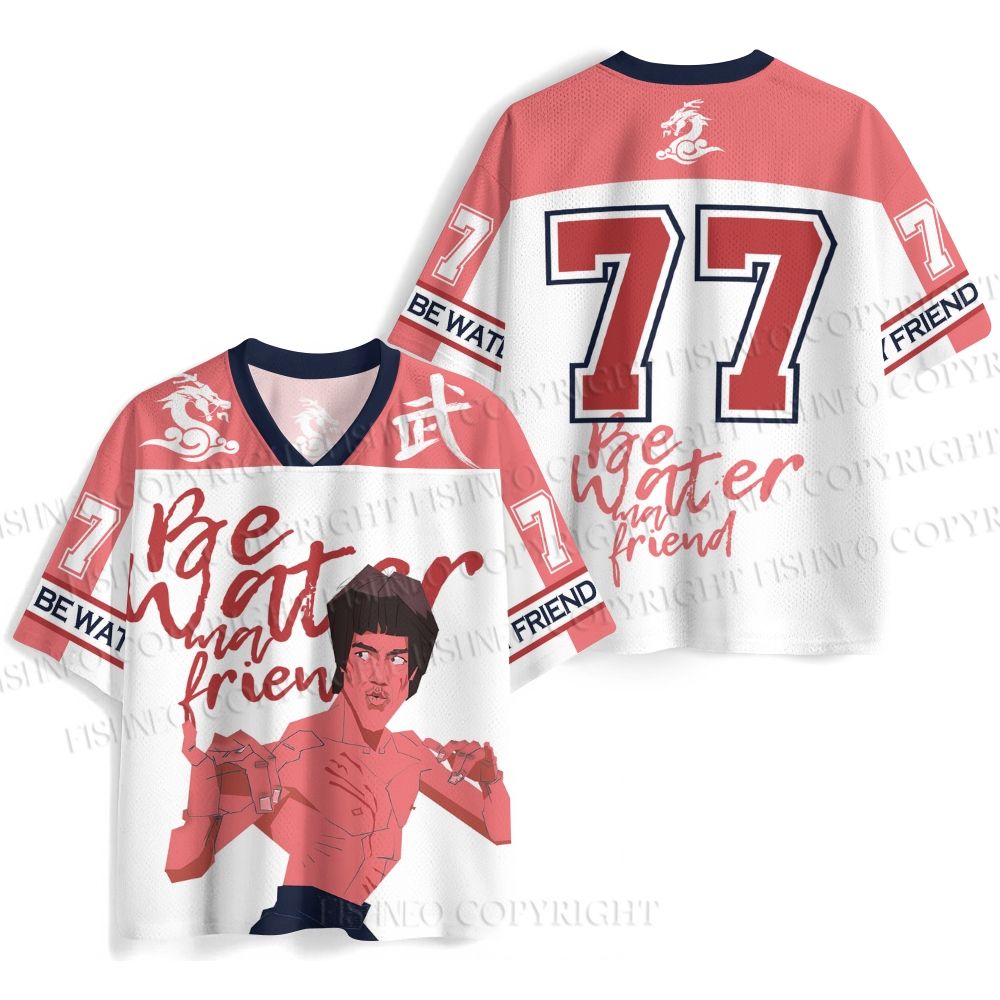 Bruce Lee Be Water My Friend Jersey Shirts