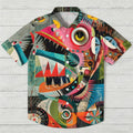 Abstract Art Fish Printed Hawaiian Shirt