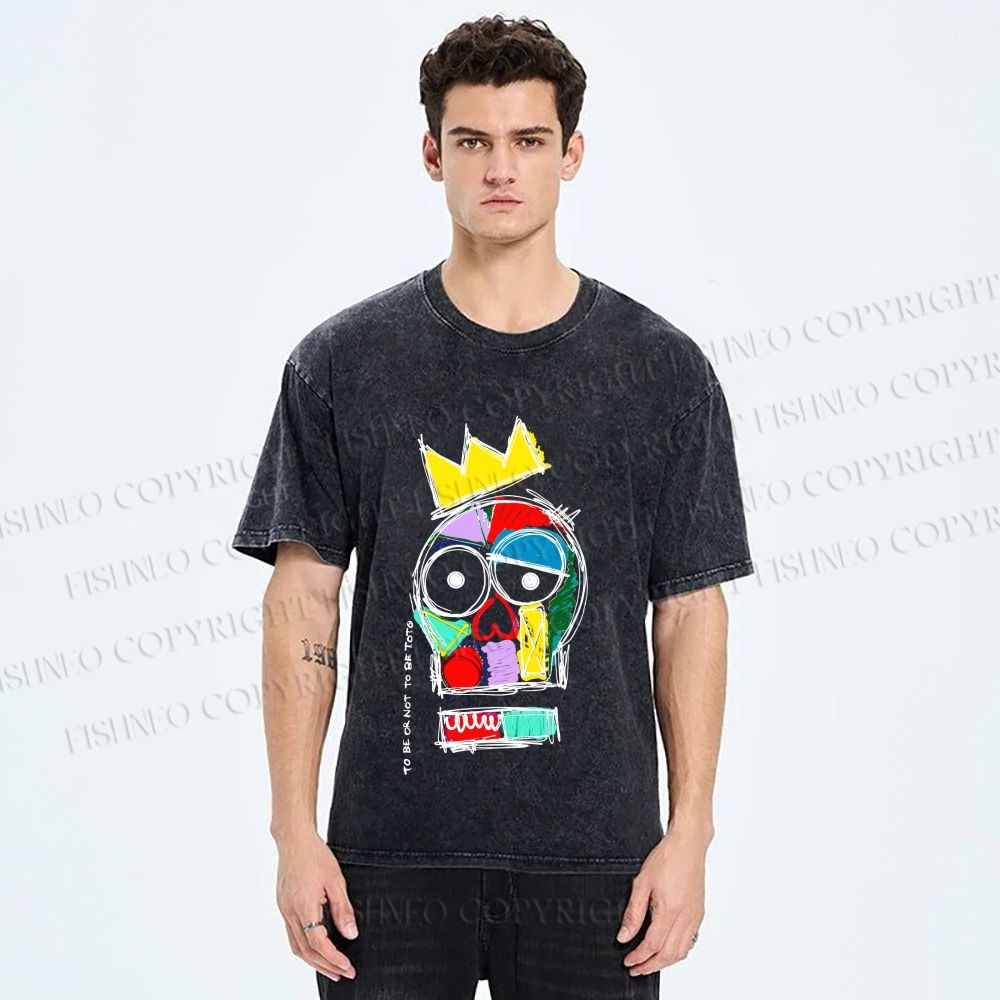 Unisex To Be Or Not To Be Toto Printed Washed Tee