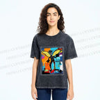 Unisex Angels Live in My Heart Printed Washed Tee