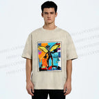 Unisex Angels Live in My Heart Printed Washed Tee