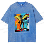 Unisex Angels Live in My Heart Printed Washed Tee