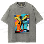Unisex Angels Live in My Heart Printed Washed Tee