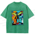 Unisex Angels Live in My Heart Printed Washed Tee