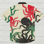 Japanese Vintage Octopus Hawaiian Shirt