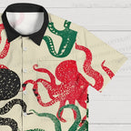 Japanese Vintage Octopus Hawaiian Shirt