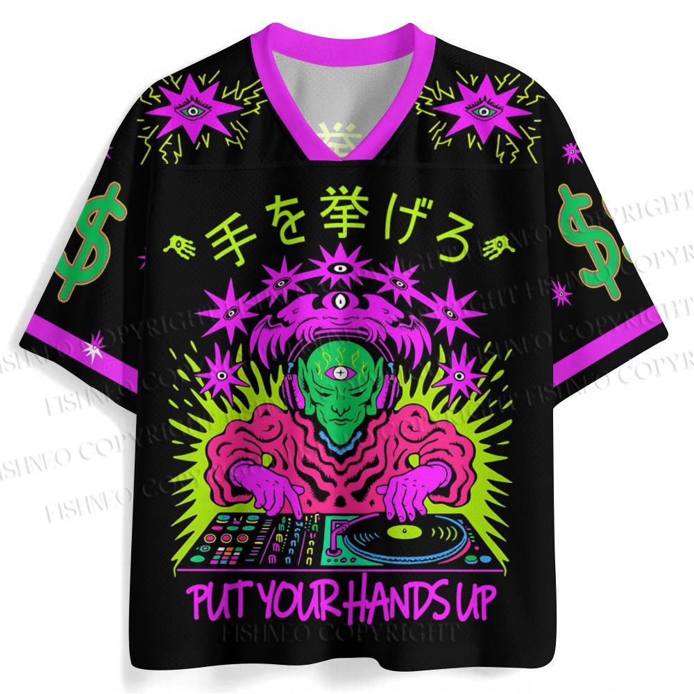 Alien DJ Put Your Hands Up Jersey Shirts